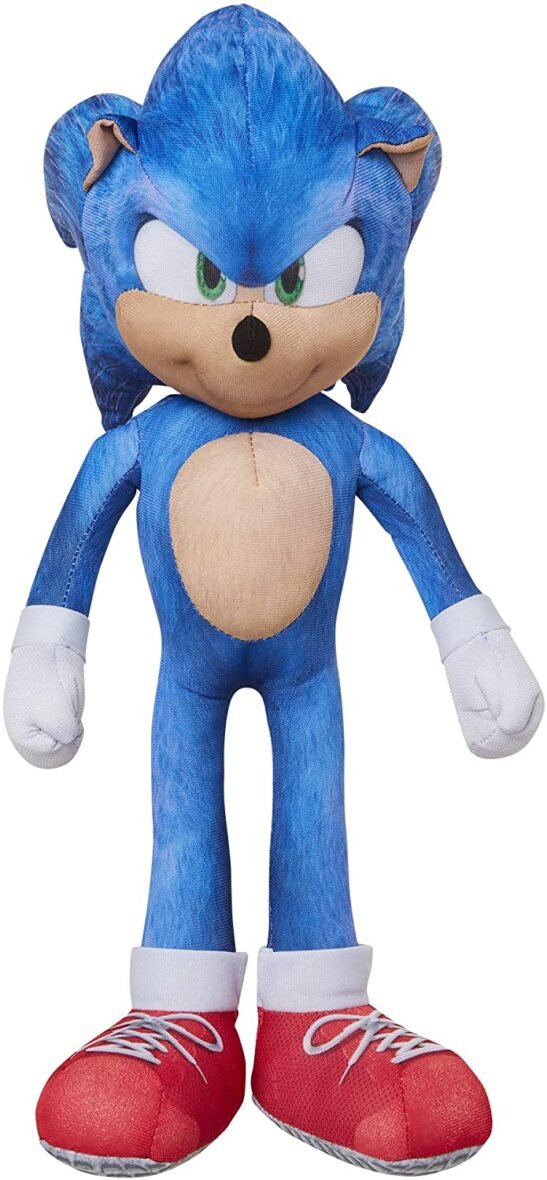 Sonic The Hedgehog 13 Inch Talking Sonic Plush with 10 Different Sounds