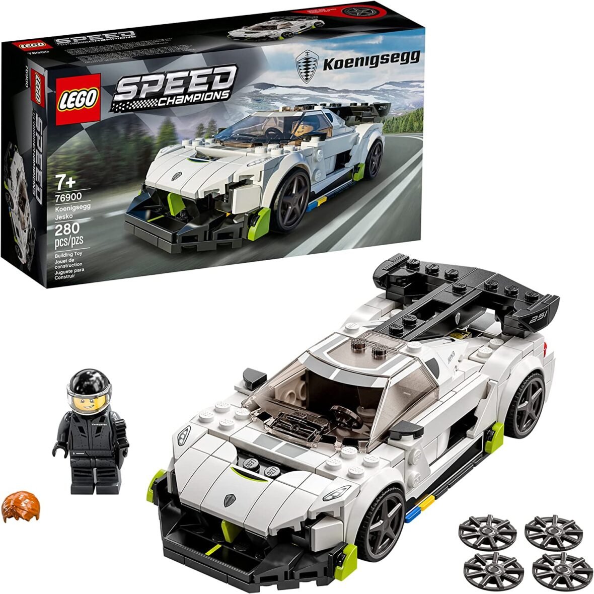 LEGO Speed Champions Koenigsegg Jesko 76900 Building Toy (280 Pieces)