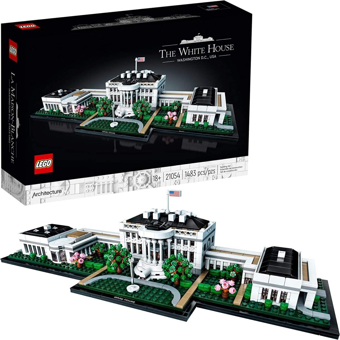 LEGO Architecture Collection: The White House 21054 Model Building Kit (1,483 Pieces)