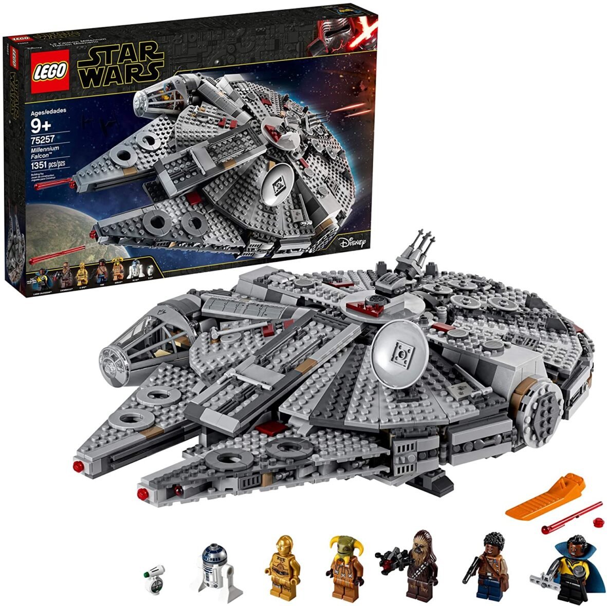 LEGO Star Wars: The Rise of Skywalker Millennium Falcon 75257 Building Kit and (1,351 Pieces)